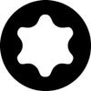 PrecisionBits for Torx screws, external hexagon according to DIN 3126 shape E 6,3 (1/4") view 2