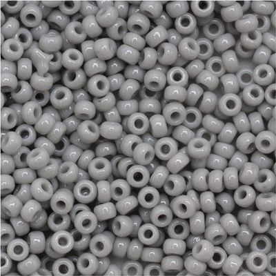 Toho Round Seed Beads 11/0 #53 'Opaque Gray' 8 Gram Tube