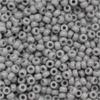 Toho Round Seed Beads 11/0 #53 'Opaque Gray' 8 Gram Tube view 1