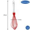 Primeway Polystyrene Handle Silicone Whisk, 27cm, Red (30cm) view 3