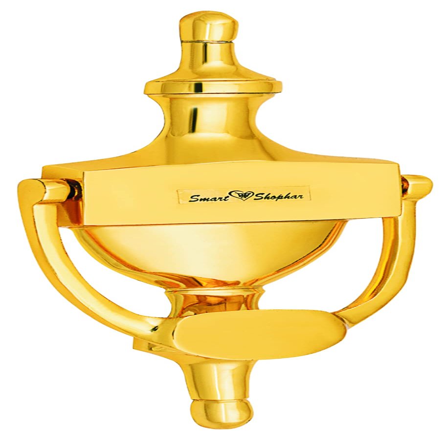 Smart Shophar Brass Victoria Door Knocker 8 Inches Gold Pack of 1