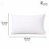 R home 12x20 Inch (30x50 cm) Cushion Filler  Pack of 2 Ultra Soft Microfibre Rectangular Throw Pillow Inserts, Fluffy & Durable Lumbar Cushion Pads for Sofa, Bed & Chairs view 2