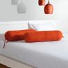 Swayam Set of 2 Cotton Bolster Cover | 30x30 Inch | Soft Breathable Masnad Cover 200TC | Durable & Washable | Solid Bolster Cover for Diwan, Bed & Sofa - Rust view 2