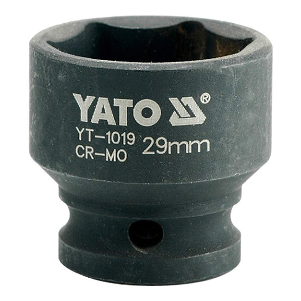 Yato YT-1019 Impact Socket 1/2inch X29mm|Impact Socket Wrench Adaptor|Power Tools|Home Tools|Industrial tools|Mechanical Tools|Automotive|CrMoSCM-440|CrV50BV30|Black Phosphated|Cold Forged|Socket Set
