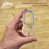 Godrej Padlock | Navtal 7 Lever with 50mm Shut Height | 65mm | Heavy Duty Brass Lock with Hardened Steel Long Shackle | 3 Keys | for Main Doors, Gates, Shutters, Lockers & Warehouses | 1 Yr Warranty view 2