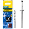 RAPID Rivets High Performance Including Drill Piece, 4 x 12 mm (Box of 50) view 1