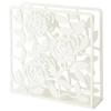 Ikea Napkin Holder White Floral Design, Steel view 4