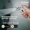 Hindware F160013CP Plastic Health Faucet with PVC Flexible Tube and Wall Hook, Jet Spray for Toilet view 2