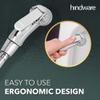 Hindware F160013CP Plastic Health Faucet with PVC Flexible Tube and Wall Hook, Jet Spray for Toilet view 3