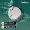 Hindware ABS 77mm Single Flow Overhead Shower | Wall Mounted | Chrome Finish & Nickel Plating | Withstands 3 Lakh Turning Cycles | Rubbit Cleaning System | Sustains High Water Pressure view 3
