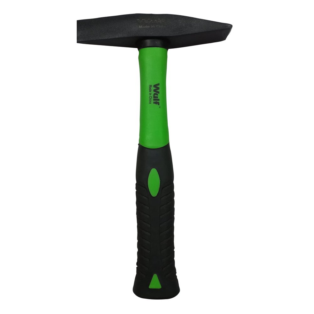 WULF Heavy Duty Hammer with Shockproof Fiberglass Handle (500 gms) | Chipping Hammer for Welding, Construction & Carpentry | Anti-Vibration Grip | Durable Forged Steel Head | Professional Tool