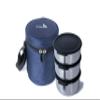 Ecoline V3 Stainless Steel Lunch Box Capacity 1100 ml(2 containers 400ml, 1 Container 300ml) Blue view 1