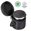 Ecoline V3 Stainless Steel Lunch Box Capacity 1100 ml(2 containers 400ml, 1 Container 300ml) Black view 4