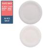 Ecoware 100% Biodegradable, Compostable, Ecofriendly, Disposable Dinner Party Pack (50 Pieces of 10 inch Round Plate and 50 Pieces of 7 inch Round Plate) view 2