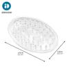 InterDesign Self Draining Soap Dish Holder for Bathroom Storage - Soap Saver Stands for Shower & Sinks, Clear - 0.75" x 3.25" x 4.75", Pack of 3 view 3