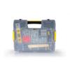 STANLEY 1-97-483 Sort Master Junior Organizer, 14 Compartments With Removable Dividers, See-Through Lid, 4 Kg Load Capacity, Textured Carry Handle & Side Latches, 1 Year Warranty, 37.5x29x6.7 cm view 3