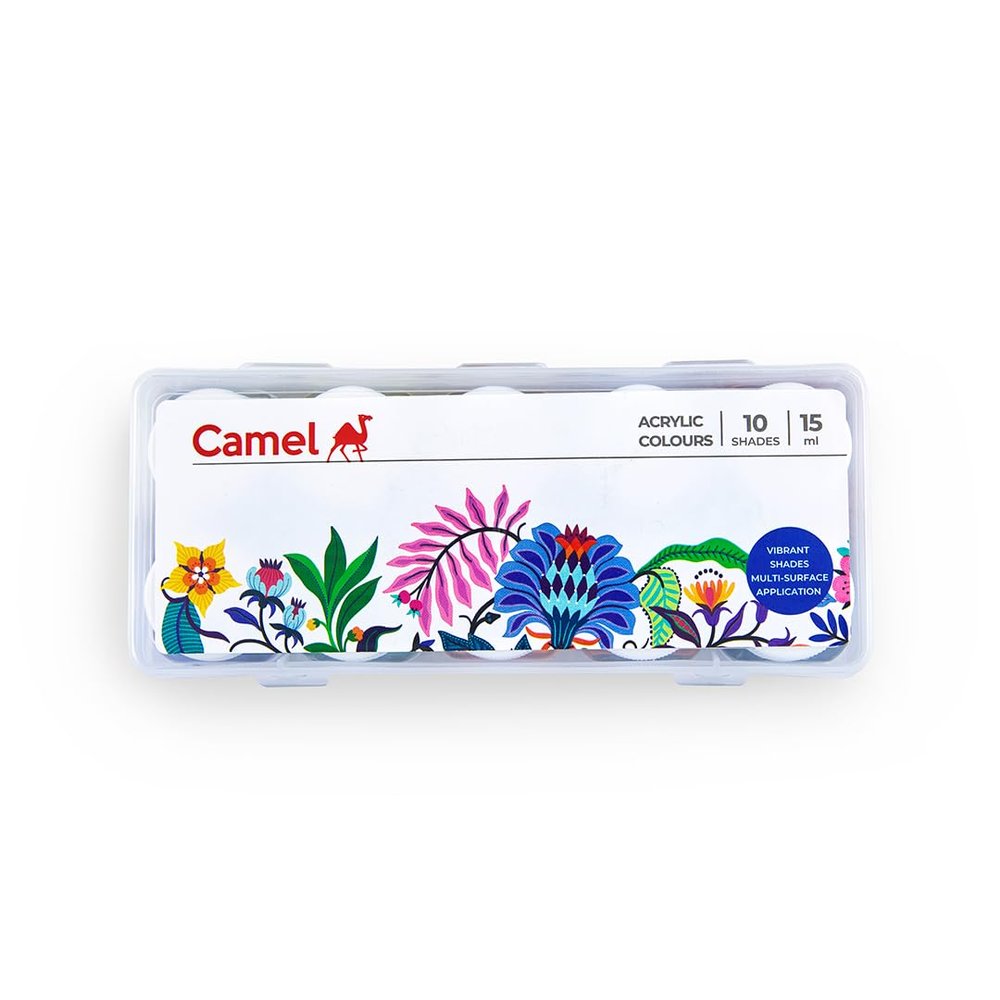 Camel Kokuyo Fabrica Acrylic Ultra Color, 15ml, 10 Shades