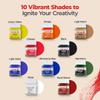 Camel Kokuyo Fabrica Acrylic Ultra Color, 15ml, 10 Shades view 3
