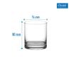 Ocean Rock Glass Set, 245ml, Set of 6,Transparent view 3