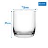Ocean Top Drink Juice Glass/Water Glass/Cocktail Glass/Milkshake Glass Set, 235ml, Set of 6, Transparent view 3