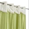 Homefab India Designer Lace Eyelet Polyester Curtain; Light Filtering, 9 x 4 feet Long Door Curtain, Green, Pack of 1 Piece view 3