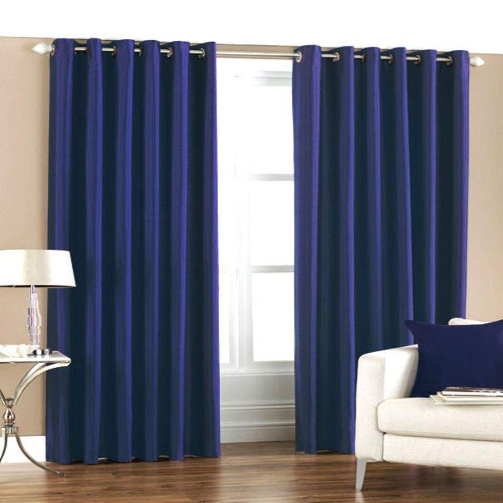 HFI Royal Silky Grommet Long Door Curtain - 9 feet, Navy Blue - 1 Piece