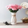 Fourwalls Beautiful Decorative Artificial Carnation Flower Bouquet for Home dcor (50 cm Tall, 18 Flower Stems, Light/Pink) view 1