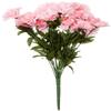 Fourwalls Artificial Decorative Carnation Flower Bunches (18 Flower Heads, 50 cm Tall, Light/Pink) view 2