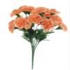 Fourwalls Artificial Decorative Carnation Flower Bunches (18 Flower Heads, 50 cm Tall, Peach) view 1