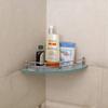 Klaxon Premium Glossy Glass Shelf for Bathroom/Wall Shelf/Storage Shelf (12 * 12 Inches, Transparent, Set of 1) view 2