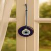 TurkCeramics by OMKAR INTERNATIONAL Turkish Evil Eye Nazar Battu Hanging  Feng Shui Wall Charm for Car, Home, Office, Wallet, Vastu, Door Handle, Entryway (5 cm, Blue) view 1