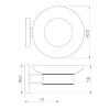 Jaquar Soap Dish Holder ACN-CHR-1131N view 4