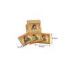 Handicraft Paradise Real Gemstone Pine Wood Bride Design Square Coaster view 3