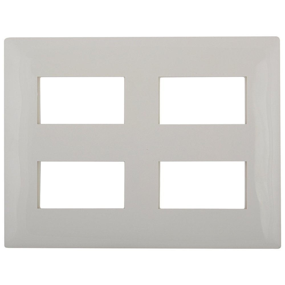 Legrand Polycarbonate Mylinc 12 Module Plate (Standard Size, White)