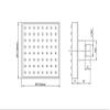 Cera Overhead rain shower - Abs | 100x100mm | Square shaped | Easy to clean & Install | Elegant Design | Bathroom Accessory | F7010504AB view 2