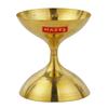 Hazel Nanda Deep Brass Diya Oil Lamp Pooja, Large, Golden view 1