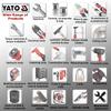 Yato Construction Wrench with Ratchet YT-4930|Spanner Set Tools Kit|Tool Set|Industrial Use|Tool Kit Set for Home Use|Toolkit|Spanner Kit|Spanner for Home|Power Tools|Home Tools 10X12mm, Steel view 4