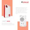 Goldmedal Red Dot Polyphonic Door Bell For Home | Calling Bell For Office,School | Wired Electric Door Bell | LED Flash Light | - White & Red view 3
