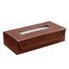 Ecoleatherette - Tissue Box Holder with 100 Pulls Cotton Rags Tissue | Handcrafted Fine Leather - Like Finish | for Gifting, Office Desks, Cars & Home Dcor | Durable & Water Resistant view 2