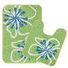 Saral Home Cotton Bathmat with Contour mat(Green, 40X60 CM) view 1