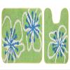 Saral Home Cotton Bathmat with Contour mat(Green, 40X60 CM) view 3
