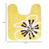 Saral Home Cotton Bathmat with Contour mat(Yellow, 40X60 CM) view 2