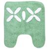 Saral Home Cotton Bathmat with Contour mat(Green, 40X60 CM) view 4
