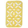 Saral Home Cotton Rectangular Bathmat with Contour Mat(Yellow, 40X60 Cm) view 3