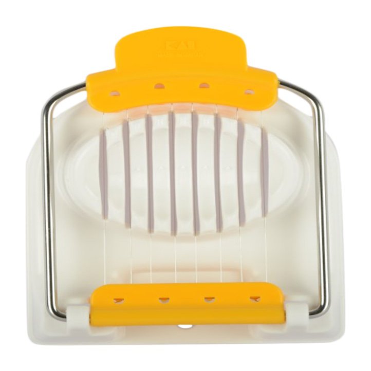 Kai Japan Stainless Steel Egg Slicer, White & Yellow