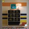 WallDesign Mini Ganesha Set of 6 Bike Sticker Wall Sticker for Living Room Gold Colour (Small) - 3 inch Height by 3 inch Width view 1