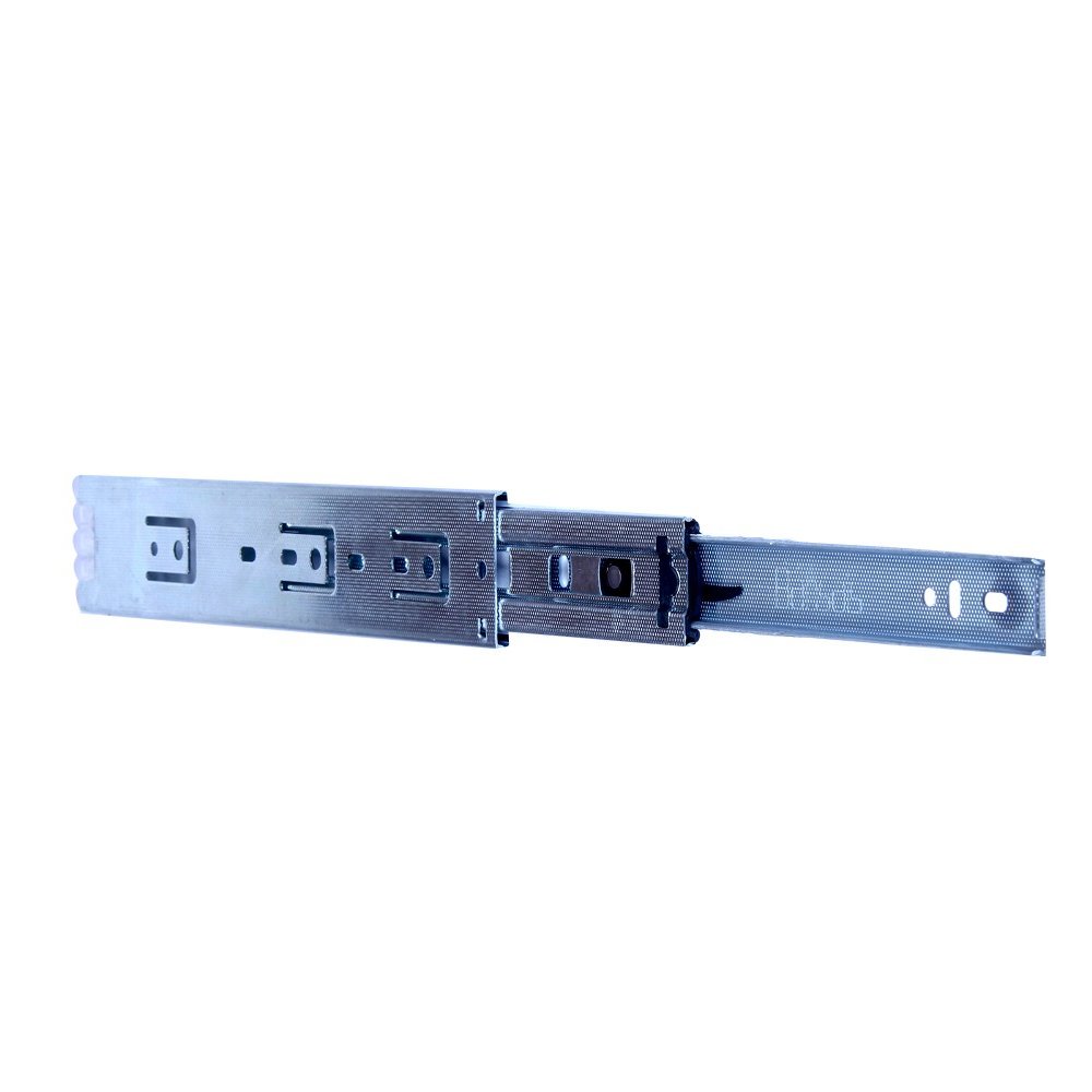 Bansal Hardware Zinc Finish Telescopic Drawer Channels/Slides - 10 INCHES (3 Pairs)