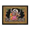 Lord Krishna & Radha Sequin Cotton Wall Hanging 44x30 Inches Multi Color (Large) view 1