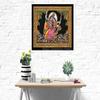 Lord Krishna & Radha Sequin Cotton Wall Hanging 44x30 Inches Multi Color (Large) view 2