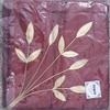Hargunz Leaf Design Cushion Covers (Maroon, 16x16-Inch) -Set of 5 view 2